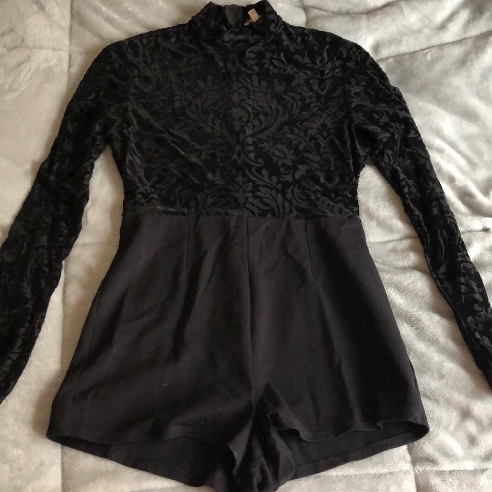 Long sleeved onesie.